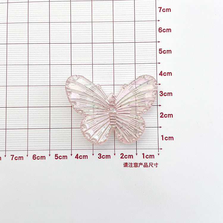 Wholesale AB Plating Butterfly Resin Cream Glue Phone Case Accessories